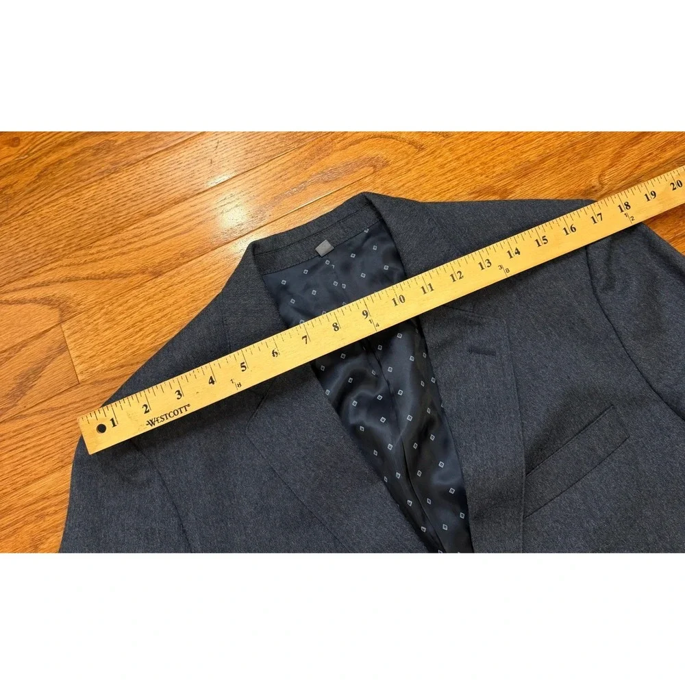 Bonobos Marzotto Italian Wool Blazer Jacket Mens 38R Blue Stretch Slim Fit